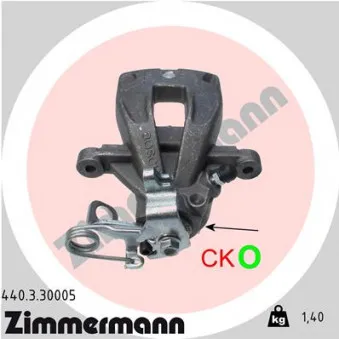 Étrier de frein arrière gauche ZIMMERMANN OEM 4400T0