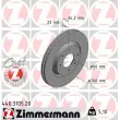 ZIMMERMANN 440.3105.20 - Jeu de 2 disques de frein avant