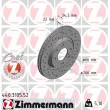 ZIMMERMANN 440.3105.52 - Jeu de 2 disques de frein avant
