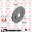 ZIMMERMANN 440.3106.52 - Jeu de 2 disques de frein avant