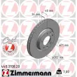 ZIMMERMANN 440.3108.20 - Jeu de 2 disques de frein avant