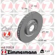 ZIMMERMANN 440.3109.20 - Jeu de 2 disques de frein avant