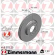 ZIMMERMANN 440.3111.20 - Jeu de 2 disques de frein avant