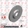 ZIMMERMANN 440.3119.20 - Jeu de 2 disques de frein avant