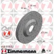 ZIMMERMANN 440.3119.52 - Jeu de 2 disques de frein avant