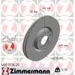 ZIMMERMANN 440.3134.20 - Jeu de 2 disques de frein avant