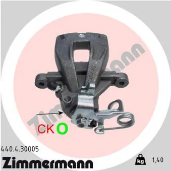 Étrier de frein arrière droit ZIMMERMANN OEM 4400T1