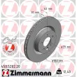 ZIMMERMANN 450.5202.20 - Jeu de 2 disques de frein avant