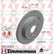 ZIMMERMANN 450.5203.20 - Jeu de 2 disques de frein arrière