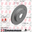 ZIMMERMANN 450.5203.52 - Jeu de 2 disques de frein arrière