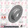 ZIMMERMANN 450.5206.20 - Jeu de 2 disques de frein arrière