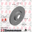 ZIMMERMANN 450.5212.52 - Jeu de 2 disques de frein avant