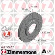 ZIMMERMANN 460.1506.52 - Jeu de 2 disques de frein avant