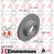 ZIMMERMANN 460.1518.52 - Jeu de 2 disques de frein avant