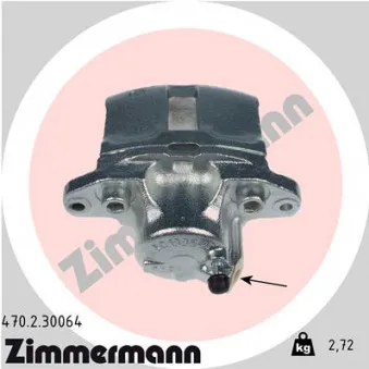Étrier de frein avant droit ZIMMERMANN OEM 7701201770