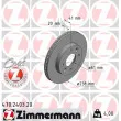 ZIMMERMANN 470.2403.20 - Jeu de 2 disques de frein avant
