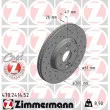 ZIMMERMANN 470.2414.52 - Jeu de 2 disques de frein avant