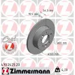 ZIMMERMANN 470.2425.20 - Jeu de 2 disques de frein arrière
