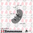 ZIMMERMANN 470.2428.00 - Jeu de 2 disques de frein arrière