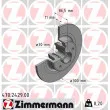 ZIMMERMANN 470.2429.00 - Jeu de 2 disques de frein arrière