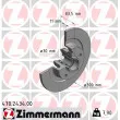 ZIMMERMANN 470.2434.00 - Jeu de 2 disques de frein arrière