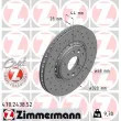 ZIMMERMANN 470.2438.52 - Jeu de 2 disques de frein avant