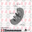 ZIMMERMANN 470.2446.00 - Jeu de 2 disques de frein arrière