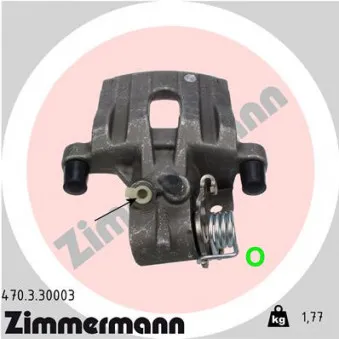 Étrier de frein arrière gauche ZIMMERMANN OEM 7701049108