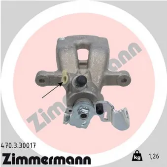 Étrier de frein arrière gauche ZIMMERMANN OEM 7711368120