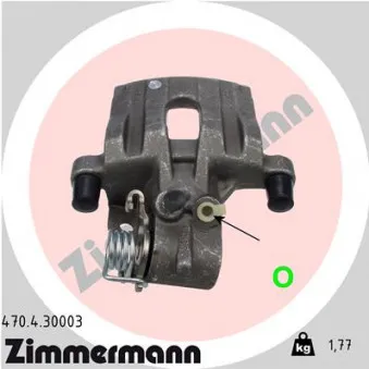 Étrier de frein arrière droit ZIMMERMANN OEM 7701049109