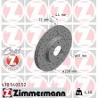 ZIMMERMANN 470.5403.52 - Jeu de 2 disques de frein avant