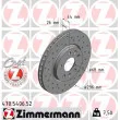 ZIMMERMANN 470.5406.52 - Jeu de 2 disques de frein avant