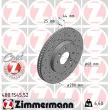 ZIMMERMANN 480.1545.52 - Jeu de 2 disques de frein avant