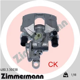 ZIMMERMANN 480.3.30038 - Étrier de frein arrière gauche