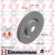 ZIMMERMANN 530.2462.20 - Jeu de 2 disques de frein avant