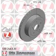 ZIMMERMANN 530.2463.20 - Jeu de 2 disques de frein arrière