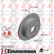 ZIMMERMANN 530.2465.20 - Jeu de 2 disques de frein arrière