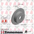 ZIMMERMANN 530.2466.20 - Jeu de 2 disques de frein arrière