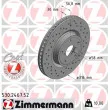 ZIMMERMANN 530.2467.52 - Jeu de 2 disques de frein avant