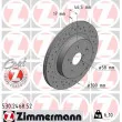 ZIMMERMANN 530.2468.52 - Jeu de 2 disques de frein arrière