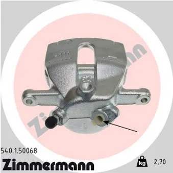ZIMMERMANN 540.1.50068 - Étrier de frein avant gauche