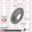 ZIMMERMANN 540.2489.20 - Jeu de 2 disques de frein avant