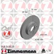 ZIMMERMANN 540.2493.20 - Jeu de 2 disques de frein avant