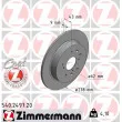 ZIMMERMANN 540.2497.20 - Jeu de 2 disques de frein arrière