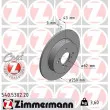 ZIMMERMANN 540.5302.20 - Jeu de 2 disques de frein arrière