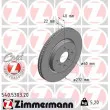 ZIMMERMANN 540.5303.20 - Jeu de 2 disques de frein avant