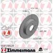 ZIMMERMANN 540.5304.20 - Jeu de 2 disques de frein arrière