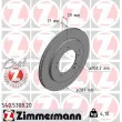 ZIMMERMANN 540.5308.20 - Jeu de 2 disques de frein avant
