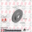 ZIMMERMANN 540.5311.20 - Jeu de 2 disques de frein avant