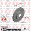 ZIMMERMANN 540.5312.52 - Jeu de 2 disques de frein avant